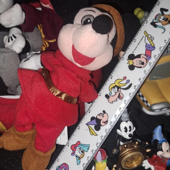 Mickey Mouse & Friends NWT- Plush Bean Bag 75th Anniv Set-Fab 5 Bank-Clock - Picture 10 of 10